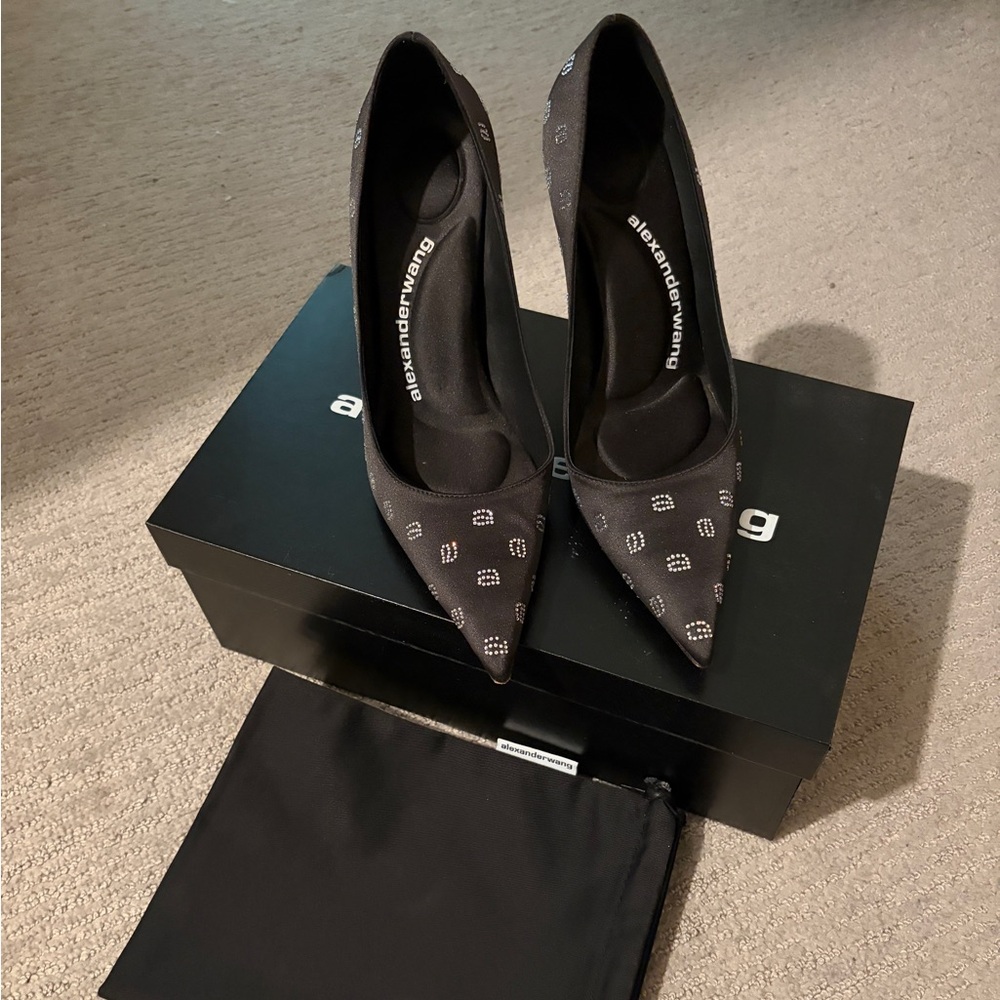 alexander wang delphine 105 rhinestone pump